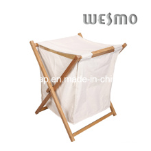 Carbonized Bamboo Laundry Basket (WWR0501A)